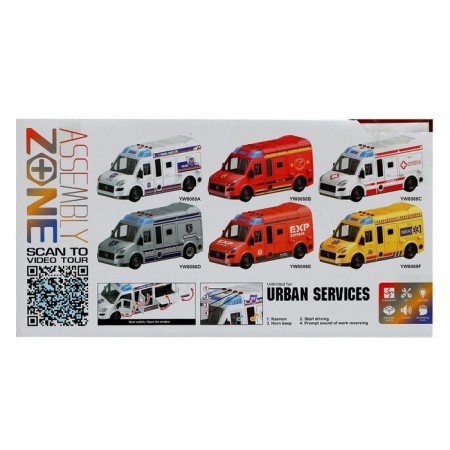 The designer of the screw "Fire van", light, sound, inertia, 50 parts-10