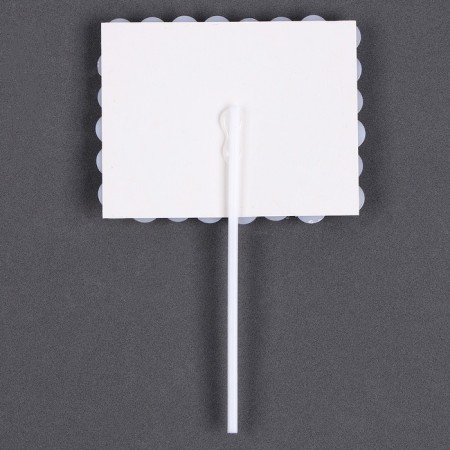 Topper "Happy Birthday", rectangle with beads-2