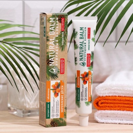 Toothpaste "natural balm" sea buckthorn, strengthening gums, 85 g