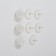 Furniture round tundra, d = 24 mm, 8 pcs., Plastic, white color