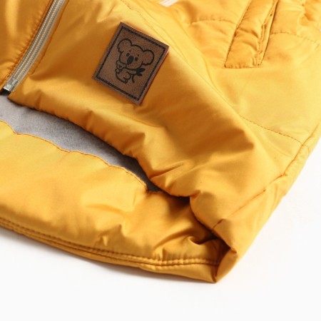 Children's vest, mustard color, height 98 cm-3