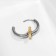 Piercing in the ear "Ring" star, d = 12 mm, silver-golden color