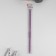 Knitting needles, straight lines, d = 4 mm, 35 cm, 2 pcs, purple color