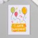 Postcard with the seeds "grow itself" Happy Birthday 5*7cm