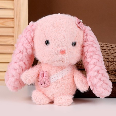Soft toy "Bunny", 26 cm, pink color
