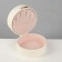 Standing under the rings "Portable box", circle, 7 stripes, 9 × 9 × 5.5 cm, white color