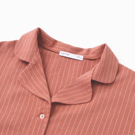 Female pajamas (shirt and shorts) KAFTAN "strip" R.48-50, coral-7