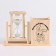 Sanding clock "Start your day with a smile", with an organizer for the office, 13.5 x 9.5 x 5 cm