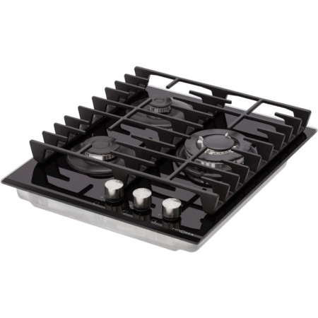 Krona Hagel 45 BL W, gas, 3 burners, black-1