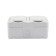 Horizontal Block 2 Mini OG IP54 with grounding, o/y, white kranz