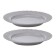 Set of plates Tkano Edge, 21 cm, 2 pcs, dark gray color