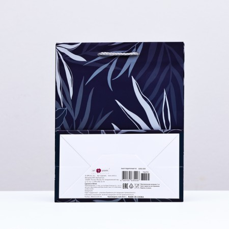Gift package "Blue and white flowers", 18 x 22.3 x 10 cm-1