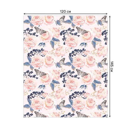 The tablecloth “Tender composition”, rectangular, Saten, size 120x145 cm-1