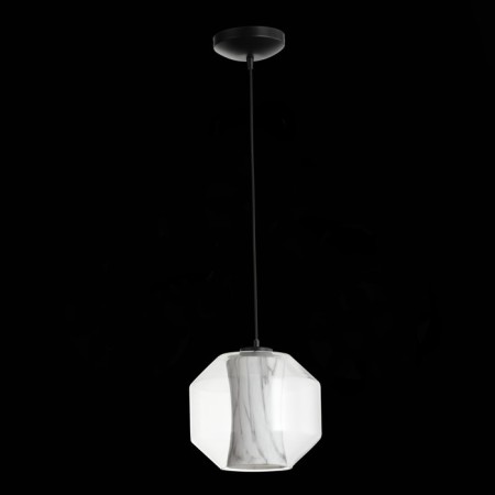 STL LUCE Sus. SL1169.113.01. Marmo. 1x40 W, E27, 24x24x20 cm, black color-4