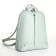 City backpack made of artificial leather with lightning, green color