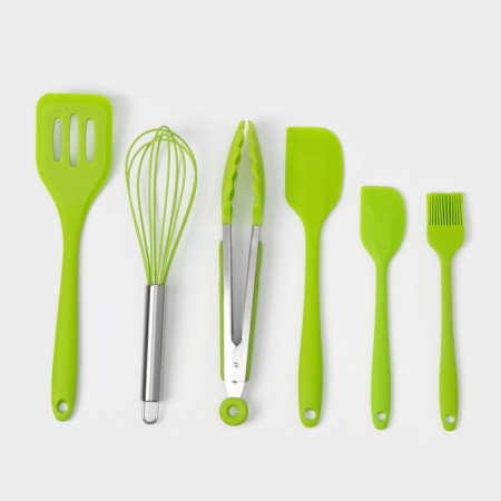 Set of kitchen utensils Green, 6 items-1