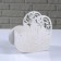 Kashpo wooden "Openland heart", white, 18 × 8.6 × 14 cm