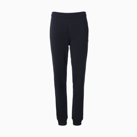 Women's trousers are laid down, the color is blue, size 46