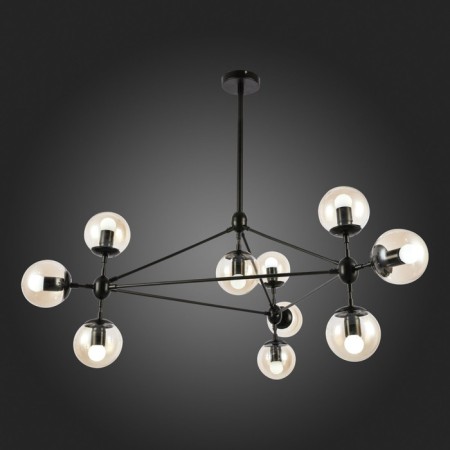 Ceiling EVOLUCE lamp. Sle154903-10. Lacotta. 10x40 watts, E27, 100x100x120 cm, black color-2