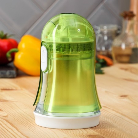 Vegetables of the share, 2 interchangeable nozzles, a removable fur, 10.6 × 10.6 × 16.6 cm, the color is green, white-1