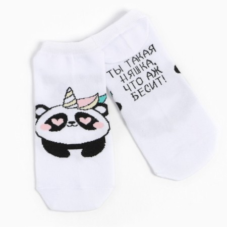 Women's socks shortened kaftan "panda" p. 36-39-3