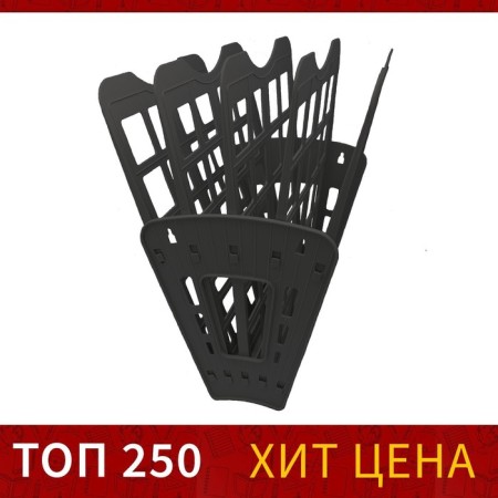 Paper tray Fan Calligrata "Available Office", 5 sections, black