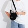 Youth bag with lightning, 1 outer pocket, black color