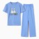 Pajama female (T -shirt and trousers) KAFTAN GUSSI p. 48-50, blue