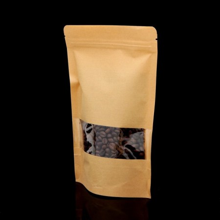 Zip-Lock package Craft with a rectangular window 14 x 22 cm
