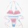Swimsuit female separate minku pink color/blue, size 48