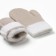 Baby mittens minku, beige color, 15 cm