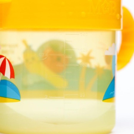 Children's player with solid nose "Fruit party", 150 ml., With handles, color orange color-6