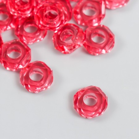 Beads for creativity plastic "Gaika" set 20 pcs pink 1.3x1.3x0.5 cm