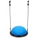 Half -sphere BOSU gymnastic onlytop, massage, with a pump, 46x20 cm, blue color is blue