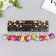 A plastic keychain for metal "heart with a bow" gold mix 3.7x3.7x1.2 cm
