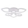 Cialogs from PDU 1908/6 LED 140W Dimmer white 67x67x12.5 cm Bayerlux