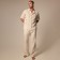 Male home -made costume (short sleeve and pants shirt) SL Home p. M, milk