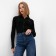 Jumper Women's Minaku: Knitwear Collection Black Color, size 46-48
