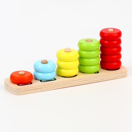 Pyramid "Accounts", 5 colors, 15 parts, ball d = 3 cm-1
