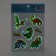 Children's stickers with a luminous layer "dinosaurs", 11 x 16 cm
