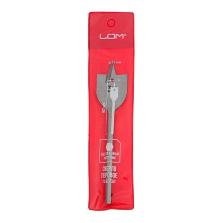 Wood drill feather scrap, hexagonal shank, 32 x 152 mm-2