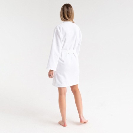Terry robe economy and I am female, size 42-44 is white, 100% cotton with AIRO, 320 g/m2-11