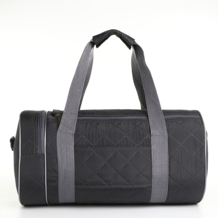 Sports bag with lightning, 2 outer pockets, long belt, gray color-1