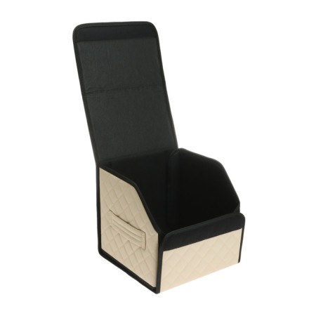 Organizer COFR in the car Cartage Sakvoyzh, eco -leather coasted, 30 cm, beige-3