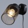 Scoop with a switch on the wire "Camellia" E14 40W black 17x11x17cm