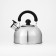 A kettle with a stainless steel whistle “Black Night”, 3 l, fixed handle, chrome color