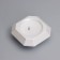 Candle "Square" in the candlestick with beveled corners is small, 9x3.5cm, white mother of pearl