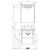 Aquaton Stone Carder Mirror, 60 cm, white color