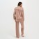 Female pajamas (shirt and trousers) kaftan "triangles" Beige color, size 44-46