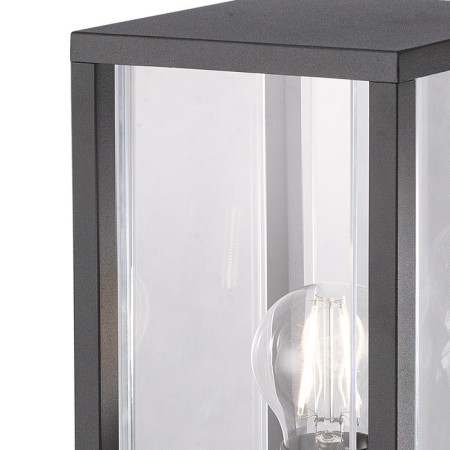 Street lamp Mantra Meribel, E27, 1x20W, 140x140x350 mm, graphite color-1